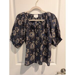 Sundays by wearesundays short sleeve Lizbeth Blouse M